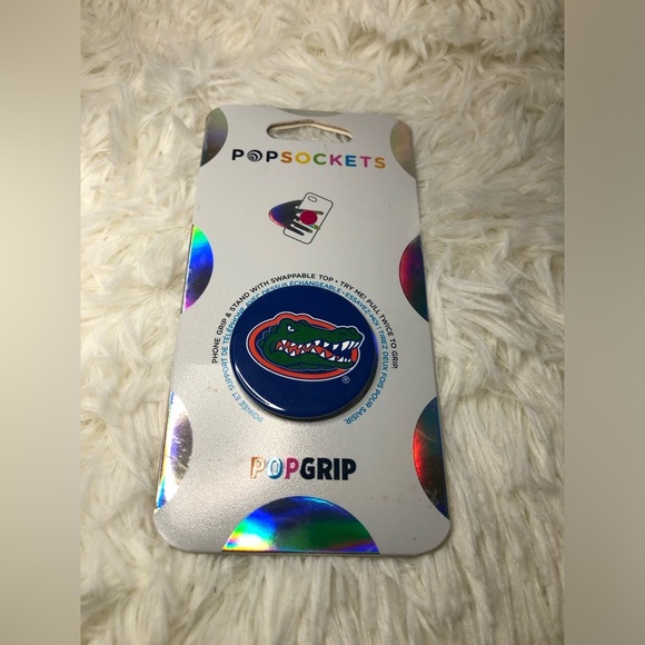 PopSocket PopGrip - Blue with Alligator Design - Picture 1 of 7